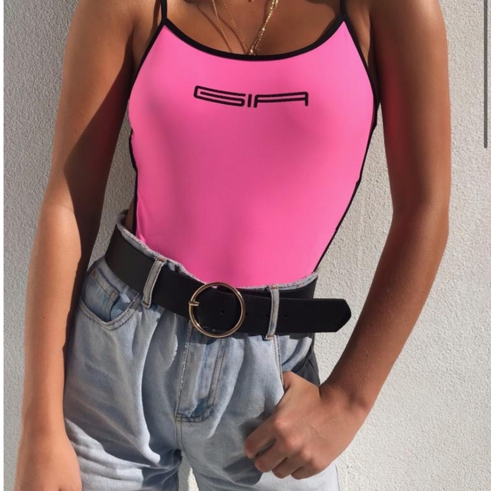 Iamgia pink Virgo bodysuit